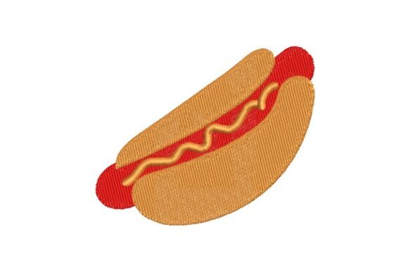 Classic Hot Dog with Mustard Embroidery Design Review