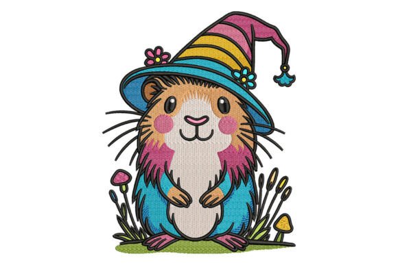 Cute Hamster in Witch Hat Embroidery Review