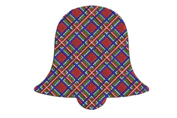 Festive Plaid Christmas Bell Embroidery Design Review