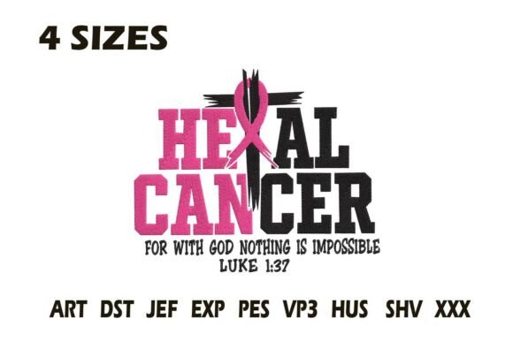 Heal Cancer Faith Embroidery Design Review