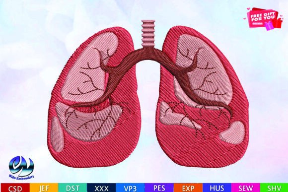 Lungs Embroidery Design Review for Gifts