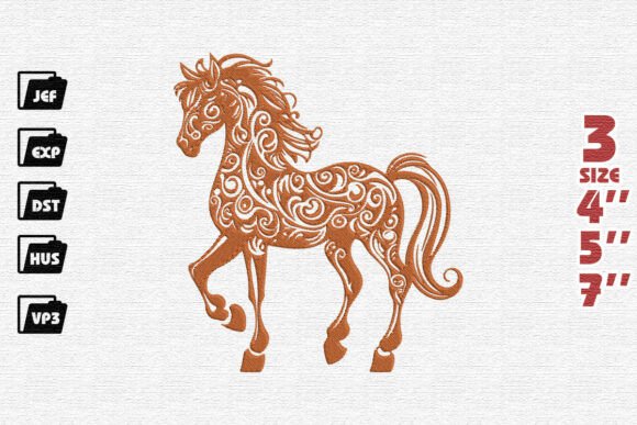 Ornate Copper Horse with Swirls Review