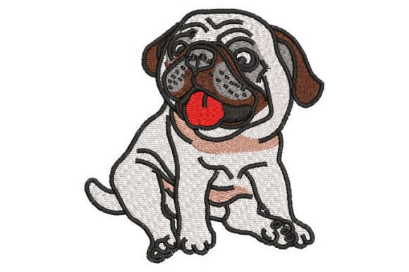 Pug Dog Embroidery Design Review for Craft Fairs