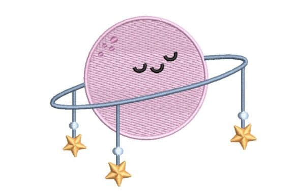Sweet Sleeping Planet Mobile Embroidery Design Review