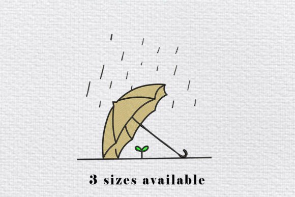 Umbrella Rain Embroidery Design File Review