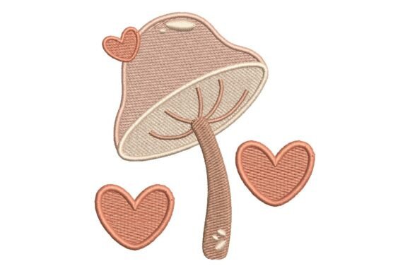 Whimsical Mushroom with Hearts Embroidery Review